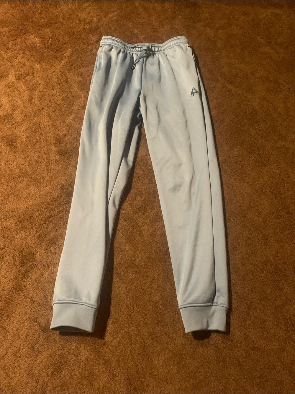 Reebok Light Gray Men's Jogger Sweatpants with Drawstring